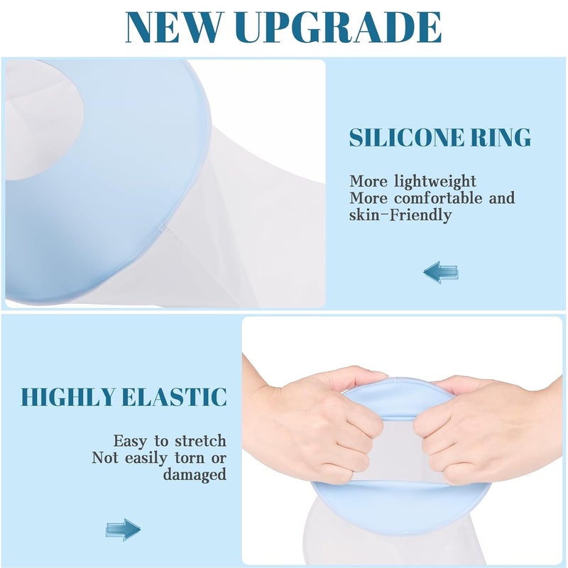 VALLEYWIND Waterproof Kids Leg Cast Cover for Showering Cast Covers for Shower Leg Kids Child Reusable Shower Bag for Leg Cast Protector for Leg, Foot, Ankle Wound - Image 2